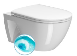 GSI - PURA ECONOMY závesná WC misa, Swirlflush, 36x55cm, biela ExtraGlaze (880711)