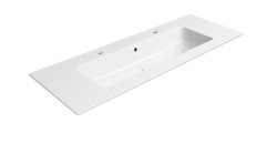 GSI - PURA keramické dvojumývadlo Slim 122x46cm, biela ExtraGlaze (8887211)