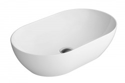 GSI - PURA keramické umývadlo na dosku 60x37cm, biela ExtraGlaze (883411)
