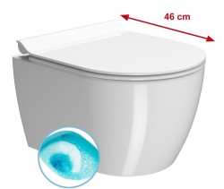 GSI - PURA SHORT závesná WC misa, Swirlflush, 35x46cm, biela ExtraGlaze (880211)