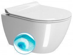 GSI - PURA závesná WC misa, Swirlflush, 36x50cm, biela ExtraGlaze (881611)