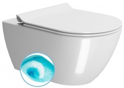 GSI - PURA závesná WC misa, Swirlflush, 36x55cm, biela ExtraGlaze (881511)