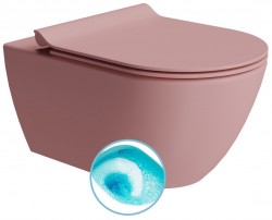 GSI - PURA závesná WC misa, Swirlflush, 36x55cm, blush dual-mat (881524)