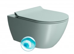 GSI - PURA závesná WC misa, Swirlflush, 36x55cm, ghiaccio dual-mat (881515)