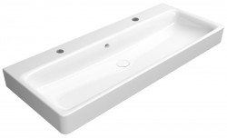 GSI - SAND keramické dvojumývadlo 120x50 cm, biela ExtraGlaze (9024211)