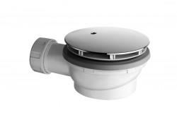 GSI - Vaničkový sifón, Ø otvoru 90, DN40, nízky, krytka chróm (PILDSR)