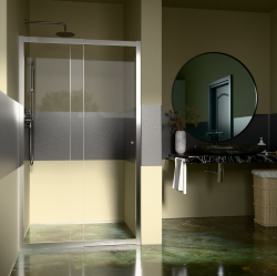 H K - Flexi B2 110 posuvné sprchové dvere rozmer 100-110 (FLEXIB2110)