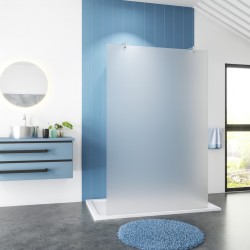 H K - FORCE FROSTED F2 100 Sprchová zástena WALK-IN 100 × 200 10 mm tvrdené bezpečnostné sklo s nepriehľadnou fóliou (SE-FORCEFROF2100)
