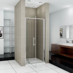 H K - Sprchové otočné dvere MONO D1 80 × 185 – číre sklo, chróm (SE-MONOD180)