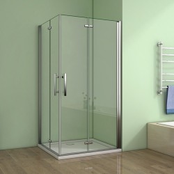 H K - Štvorcový sprchovací kút MELODY R76, 76x76 so zalamovacími dverami (SE-MELODYR76)
