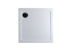 H K - THOR Sprchová vanička z liateho mramoru, štvorec, 100x100x3 cm (SE-THOR-100SQ)