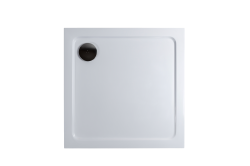 H K - THOR Sprchová vanička z litého mramoru, čtverec, 100x100x3 (SE-THOR-100SQ)
