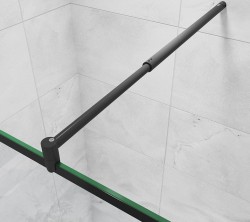 H K - Vzpera C70B, nastaviteľná 70-120, pre sklá 6-10mm, čierna (SE-C70B)