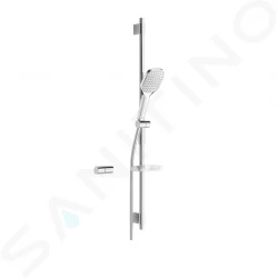 HANSA - Activejet Set sprchovej hlavice, 1 prúd, tyče a hadice, biela/chróm (84370210)