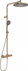 HANSA - Aurelia Sprchový set s termostatom, priemer 30 cm, 3 prúdy, brúsený bronz (4719910381)