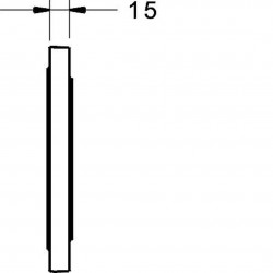 HANSA - Bluebox Predĺženie ružice 15 mm, okrúhle (59914191)