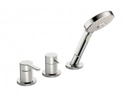 HANSA - Designo Vaňová batéria, 3-otvorová inštalácia, chróm (53259063)