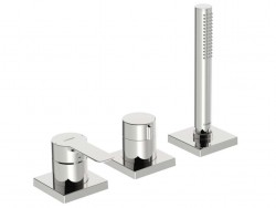 HANSA - Ligna Batéria na okraj vane, 3-otvorová inštalácia, chróm (06439493)