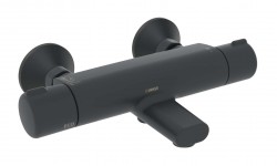 HANSA - Micra Termostatická vaňová batéria, Thermo Cool, matná čierna (5816217133)