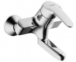 HANSA - Mix Páková umývadlová nástenná batéria, chróm (01968183)