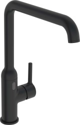 HANSA - Vantis Style Elektronická drezová batéria, sieťové napájanie, Bluetooth, matná čierna (5421220933)