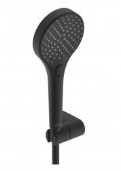 HANSA - Viva Set sprchovej hlavice, držiaka a hadice, 3 prúdy, matná čierna (4417022033)