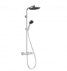 HANSGROHE - Activera S Sprchový set s termostatem, průměr 24 cm, 2 proudy, EcoSmart, chrom (28078000)