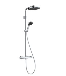 HANSGROHE - Activera S Sprchový set s termostatem, průměr 24 cm, 2 proudy, EcoSmart+, chrom (28083000)