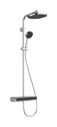 HANSGROHE - Activera S Sprchový set s termostatom, priemer 24 cm, 2 prúdy, EcoSmart, chróm (28638000)