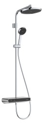 HANSGROHE - Activera S Sprchový set s termostatom, priemer 24 cm, 2 prúdy, EcoSmart+, chróm (28639000)