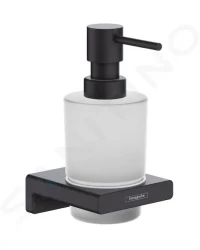 HANSGROHE - AddStoris Dávkovač mydla s držiakom, matné sklo/čierna mat (41745670)