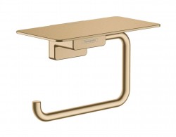 HANSGROHE - AddStoris Držiak toaletného papiera s poličkou, kefovaný bronz (41772140)