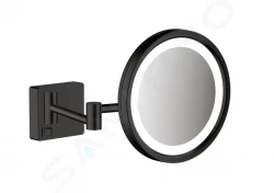 HANSGROHE - AddStoris Kozmetické nástenné zrkadlo s LED osvetlením, matná čierna (41790670)