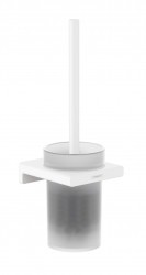 HANSGROHE - AddStoris WC kefa nástenná, matné sklo/biela mat (41752700)