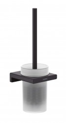 HANSGROHE - AddStoris WC kefa nástenná, matné sklo/čierna mat (41752670)