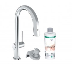 HANSGROHE - Aqittura M91 Drezová batéria s výsuvnou koncovkou a filtráciou, chróm (76801000)