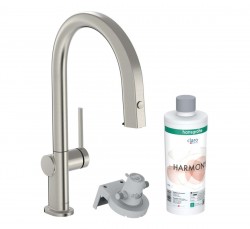 HANSGROHE - Aqittura M91 Drezová batéria s výsuvnou koncovkou a filtráciou, vzhľad nerezu (76801800)