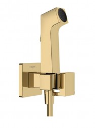 HANSGROHE - Bidetová batéria pod omietku, so spŕškou, leštený vzhľad zlata (29233990)