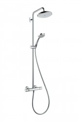 HANSGROHE - Croma 220 Sprchový set Showerpipe s termostatom, 22 cm, 4 prúdy, EcoSmart 9 l/min, chróm (27188000)