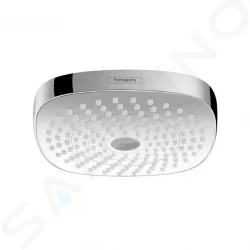 HANSGROHE - Croma Select E Hlavová sprcha 180, 2 prúdy, EcoSmart 9 l/min, biela/chróm (26528400)