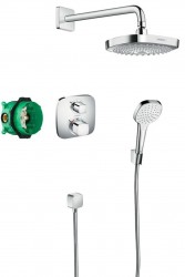 HANSGROHE - Croma Select E Sprchový set 180 s termostatom Ecostat E, 2 prúdy, chróm (27294000)