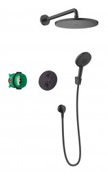 HANSGROHE - Croma Sprchový set 280, s termostatom Ecostat S pod omietku, matná čierna (27961670)