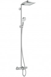 HANSGROHE - Crometta Set Showerpipe E 240 s vaňovým termostatom, 2 prúdy, chróm (27298000)