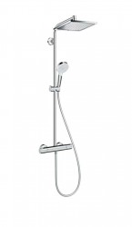 HANSGROHE - Crometta Sprchová súprava E 240 Showerpipe s termostatom, EcoSmart 9 l/min, chróm (27281000)
