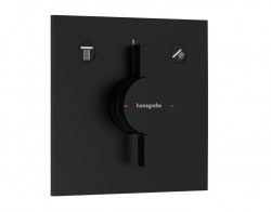 HANSGROHE - DuoTurn E Batéria pod omietku, na 2 spotrebiče, matná čierna (75417670)