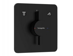 HANSGROHE - DuoTurn Q Batéria pod omietku, na 2 spotrebiče, matná čierna (75414670)