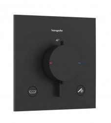HANSGROHE - Ecostat Comfort E Termostatická baterie pod omítku, pro 2 spotřebiče, matná černá (33716670)