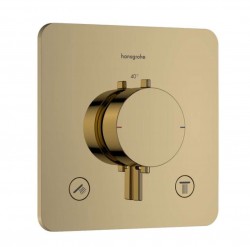 HANSGROHE - Ecostat Comfort Q Termostatická baterie pod omítku, pro 2 spotřebiče, leštěný vzhled zlata (33713990)