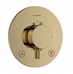 HANSGROHE - Ecostat Comfort S Termostatická baterie pod omítku, pro 2 spotřebiče, leštěný vzhled zlata (33715990)
