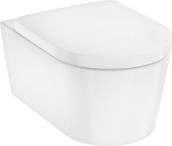 HANSGROHE - EluPura S Závesné WC s doskou SoftClose, Rimless, AquaFall Flush, biela (60292450)